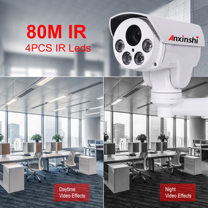 Oem CCTV An ninh ngoài trời 1080P 2.0MP IP PTZ Camera IR PTZ Bullet 4X cơ giới Zoom 2.8-12 mét ống kính máy ảnh - Product Image 5