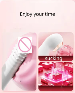 Dispositif de masturbation féminine, bâton de massage vibrant AV, langue télescopique rétractable, jouet érotique pour adultes, vibration silencieuse, jouet sexuel - Product Image 4