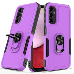 PC + TPU 2-en-1 antichoc, protection contre les chutes, couverture arrière rigide, étui de téléphone avec anneau de support pour <span class=keywords><strong>Samsung</strong></span> Galaxy S21 22 23 Ultra - Product Image 1
