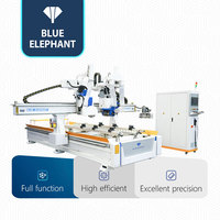 Centre de traitement CNC haute précision pour portes composites en bois, machine de découpe et de perçage des chants pour la fabrication de meubles en panneaux