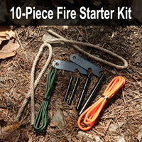 Outil de survie pour allumer le feu personnalisé, kit d'allumage de feu en ferro rod pour le camping en plein air