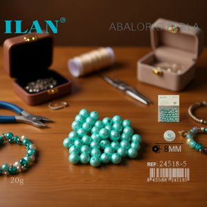 Perle Ilan Abalorio da 8mm, 20g per Creazione di Gioielli - Product Image 2
