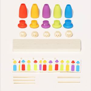 ของเล่นเด็กเล็กน่ารัก สีสันสดใส รูปทรงต่างๆ สำหรับเรียงซ้อน ฝึกทักษะแบบมอนเตสซอรี่ เหมาะสำหรับเด็กชายและเด็กหญิง อายุ 2 3 4 ปี - Product Image 4
