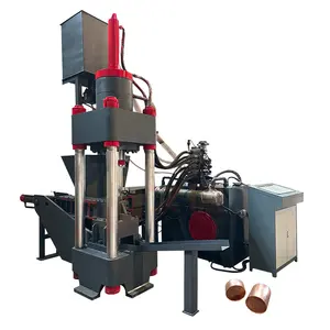 Hydraulic Scrap Aluminum Shavings Briquetting Press Compactor Machine For Recycling Metal Chips