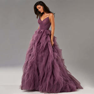 Sexy con spalline sottili <span class=keywords><strong>abiti</strong></span> <span class=keywords><strong>da</strong></span> <span class=keywords><strong>sera</strong></span> su misura festa formale principessa Organza matrimonio abito <span class=keywords><strong>da</strong></span> ballo - Product Image 3