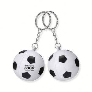 Porte-clés anti-stress personnalisés en forme de ballon de football - Cadeaux pour sacs de fête et récompenses scolaires pour garçons - Product Image 1