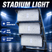 Projecteur LED d'extérieur IP65 haute luminosité 210 000 lumens 250W 500W 750W 1000W 1500W pour terrains de sport, gymnases et stades
