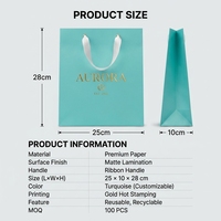 Bolsa de Papel para Compras con Asas de Listón, Diseño Geométrico, Impresión Personalizada OEM, para Ropa, Regalos, Empaquetado Minorista, Venta al Por Mayor