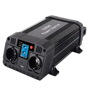 1500W Pure Sine Wave Power Inverter with USB Charger 12V 24V from China Manufacturer Inverters & Converters Type