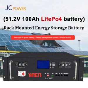 Литий-железо-фосфатный (LiFePO4) аккумулятор для солнечных систем, монтируемый в стойку, 48В 100Ач/200Ач, 5000 циклов, для бытовой техники, сертификаты CE/ROHS - Product Image 2