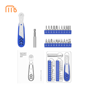 Juego de Llaves de Trinquete Mingtu Home Mini 22 en 1, <span class=keywords><strong>20</strong></span> Puntas, Mango de Acero Resistente, Destornillador Multiusos de Calidad Profesional con Acabado Natural - Product Image 2