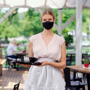 European Style Half <b>Body</b> Princess Polyester Home Apron Pure <b>White</b> Double Pocket Lace Cross-Border Exclusive Design for Durable - Product Image 1