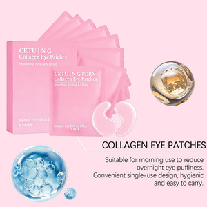 Patchs pour les yeux au collagène Cktuing, 8 paires, lissage, raffermissement, lifting instantané des yeux - Product Image 5