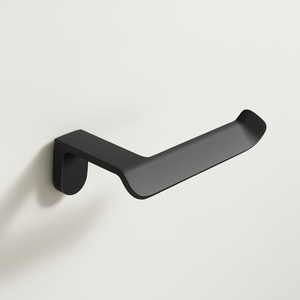 <span class=keywords><strong>Porte</strong></span>-<span class=keywords><strong>papier</strong></span> hygiénique et mouchoir <span class=keywords><strong>mural</strong></span> moderne en alliage de zinc en noir pour hôtels - Product Image 2