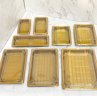 Barquette jetable en plastique PET Bingo HYX 1102 pour sushis avec couvercle transparent anti-buée, boîte alimentaire de qualité alimentaire pour plats à emporter