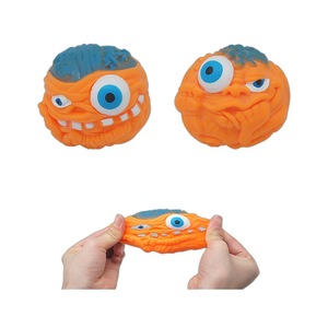 Nouveauté Amusante : Jouet Anti-Stress Tête de Monstre d'Halloween à Presser, Balle Tête de Monstre en Caoutchouc Souple TPR, Jouet Squishy - Product Image 1