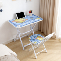 Ensemble de bureau et chaise pliants réglables pour enfants - Bureau d'écriture portable pour l'école primaire
