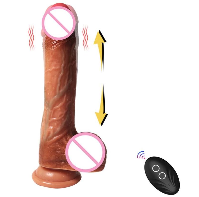 Remote Liquid Silicone Big Dildo 8