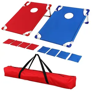 Giocattoli esterni 2 In 1 Bean Bag Toss Game Set con cornice In Pvc portatile per bambini Cornhole pieghevole e freccette con 8 sacchi di fagioli