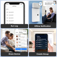 Type c synchronisation application vocale télécommande sans fil Wifi ventilateur intelligent interrupteur de lumière pour Alexa Google Home Tuya maison intelligente