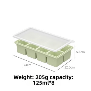 Nouveauté : Moule à glace en silicone durable, portable, réutilisable, flexible, grande capacité, facile à nettoyer, sans BPA, sans danger pour les aliments - Product Image 3