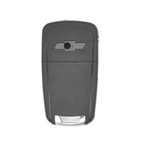 Boîtier de clé de voiture pliable à 3 boutons pour Chevrolet Spark, remplacement de la coque de télécommande sans puce ni circuit imprimé