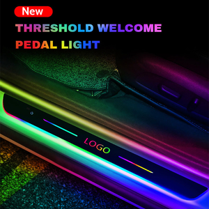 BRAD nuova lampada di benvenuto a pedale con soglia magnetica a LED Wireless per <span class=keywords><strong>Auto</strong></span> con Logo interno del davanzale del proiettore - Product Image 3