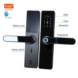 热卖智能家居TTlock图雅应用密码指纹钥匙智能锁门锁 - Product Image 2