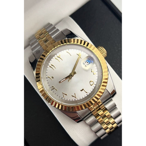 Men's Business Stainless Steel <b>Automatic</b> Mechanical Watch with Arabic Numerals Dial NH35 Movement <b>Wristwatch</b> - Product Image 4