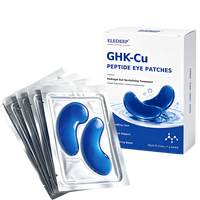 Patchs Hydrogel pour les Yeux au Tripeptide-1 de Cuivre Anti-Poches, Anti-Cernes, Raffermissants, Éclaircissants, Traitement Contour des Yeux à l'Acide Hyaluronique
