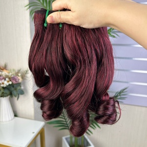 12a Wholesale Luxury Bouncy Hair Bundle 100g Per Pack Double Drawn Pissy Curly Hair <b>Extension</b> 100% Virgin Human Hair No Shedding - Product Image 3