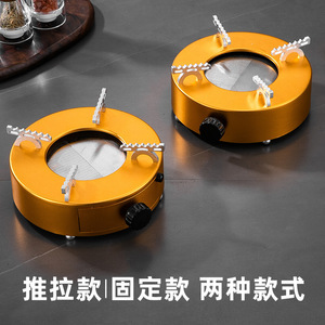Alcohol Stove Round Portable Gas Burner For Cooking Food Grade Material Outdoor Camping Use - Product Image 3