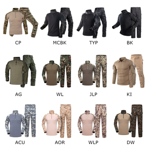 Bán Buôn Ngụy Trang Chiến Thuật Phù Hợp Với Săn Bắn T-Shirt Quần Polyester Đào Tạo Đào Tạo Đồng Phục Chiến Thuật Người Đàn Ông T-Shirt - Product Image 6