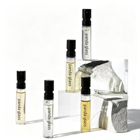Pulvérisateur à pompe en verre cylindrique rechargeable facile à installer, petit format, 1,5 ml, 2 ml, 2,5 ml, pour échantillon de parfum