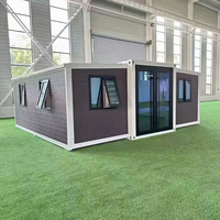 Bien vendre Nouveau type de maisons en conteneur de vacances à l'étranger prêt à vivre en Chine Maison en conteneur à double aile de luxe