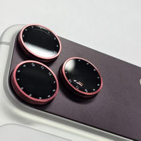 AR AF 360 ° Protection d'objectif d'appareil photo rotative avec filtre multi-objectifs, film de protection d'objectif HD en verre 9H pour iPhone 18 Pro Max 18
