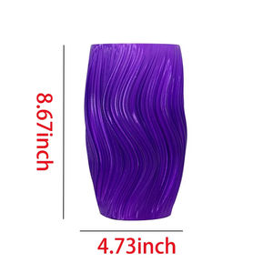 ANTINSKY โคมไฟสีม่วง ART DECO โคมไฟพลาสติกตกแต่งบ้านโคมไฟตั้งโต๊ะฝาครอบไฟตั้งโต๊ะ - Product Image 5