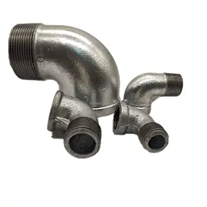 Made In China 92 M F Elbow Equal High Quality Water Pipe Fittings Galvanized Malleable Iron Pipe Fittings Casting Technics