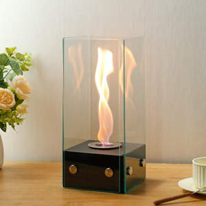 <span class=keywords><strong>Chimenea</strong></span> Moderna de <span class=keywords><strong>Bioetanol</strong></span> con Cubierta de Vidrio Cuadrada <span class=keywords><strong>Negra</strong></span> y Diseño Espiral de Vidrio en Cuatro Lados para Uso en Interiores/Exteriores - Product Image 5
