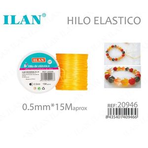 Filo Elastico Ilan 0.5mm 15M Circa per Creazione di Gioielli e Perline - Product Image 1