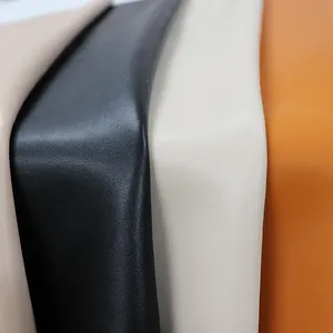 Fire Retardant Genuine Leather Effect Composition PU Synthetic Microfiber Leather