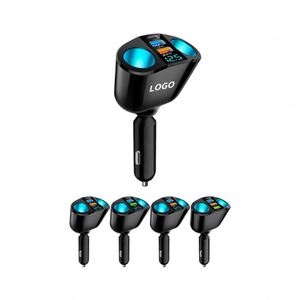 Cargador de Coche con Doble Puerto USB, Logotipo Personalizado, Pantalla de Plástico, Rotación de 360°, Carga Rápida para SUV - Product Image 1