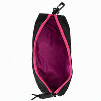 Ensemble de sacs à dos tendance 2 pièces noir et rose minimaliste pour étudiants, sac d'école sans marque avec trousse assortie