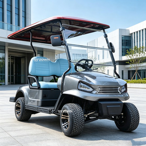 Voiturette de golf électrique tout-terrain durable à 4 roues, 4 places, avec pneus antidérapants, idéale pour la chasse et les centres de villégiature ruraux - Product Image 1