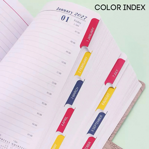 Fabricante Mayorista de Agendas Veganas de Cuero PU en China, Agenda Mensual y Anual Personalizada, Impresión de Cuadernos, Diario 2027 - Product Image 6