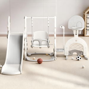 Ensemble de balançoires et toboggan pour enfants VSUCH, pour l'intérieur et l'extérieur, pour les jardins, les parcs sportifs, les écoles, les maternelles et les centres commerciaux - Product Image 1