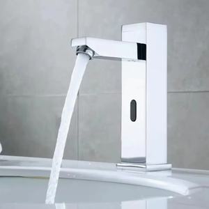 HANSBO Smart Modern Automatic Sensor <strong>Faucet</strong> <strong>Touchless</strong> Water Tap for Bathroom Basin Single Hole for Home <strong>Kitchen</strong> Hospital Use