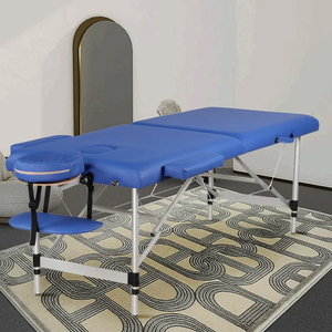 Nouveauté Lit de spa populaire Table de massage de beauté noire pliante portable Lit en aluminium Table de massage de spa Lit de salon - Product Image 4