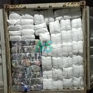 Trapos de Limpieza Altamente Absorbentes, Recortes de Tela Reciclada, Trapos Industriales de Camisetas Blancas Recicladas - Product Image 5