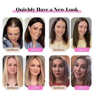 Extensions de cheveux indiens Remy pour femmes, avec volume, en dentelle vierge, nœuds invisibles, pour cheveux clairsemés - Product Image 6